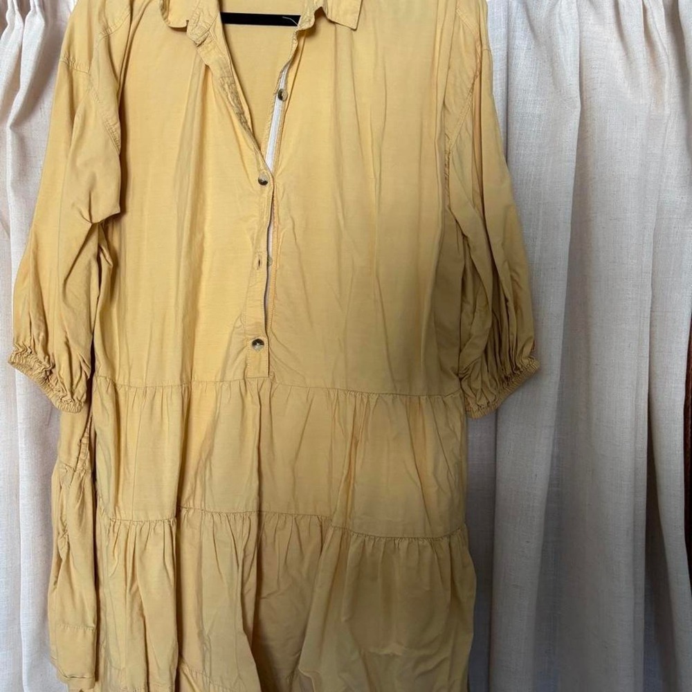 Free People Misha Mini Dress / Yellow - Picture 2 of 4